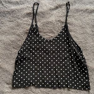 Black & White Polka Dot Brandy Melville Top